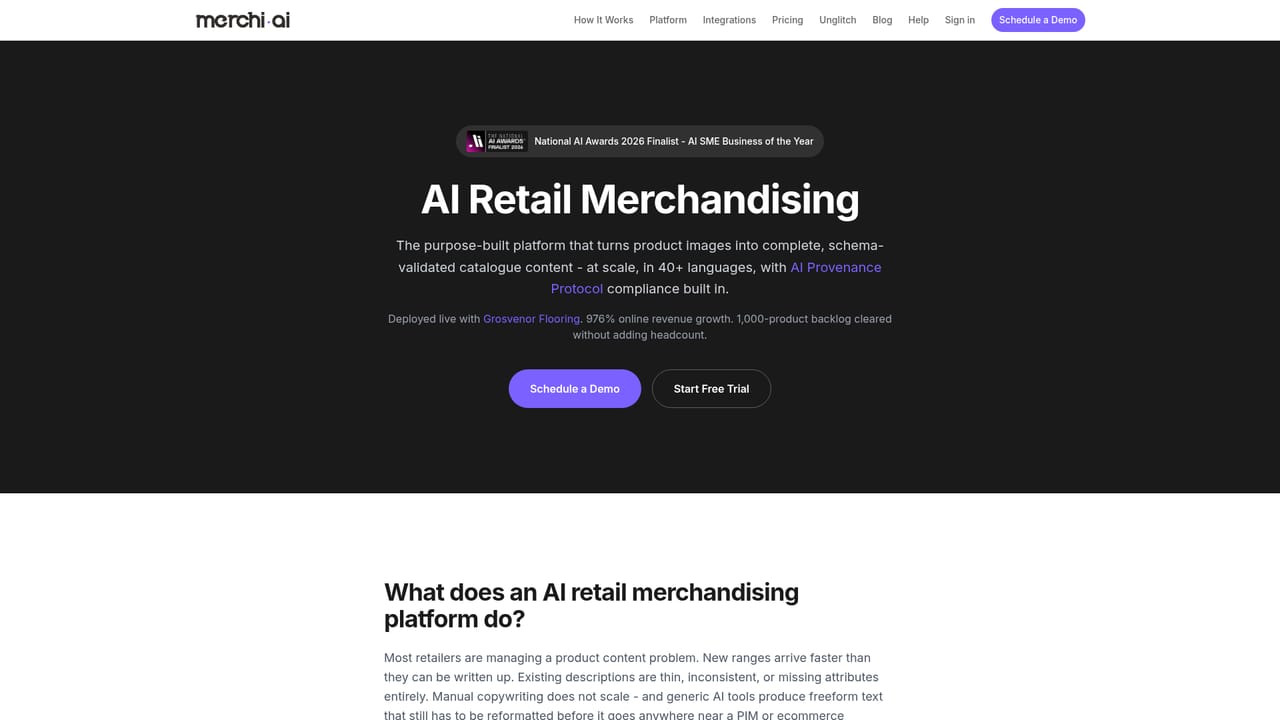 merchi.ai — Explore the wider merchandising platform