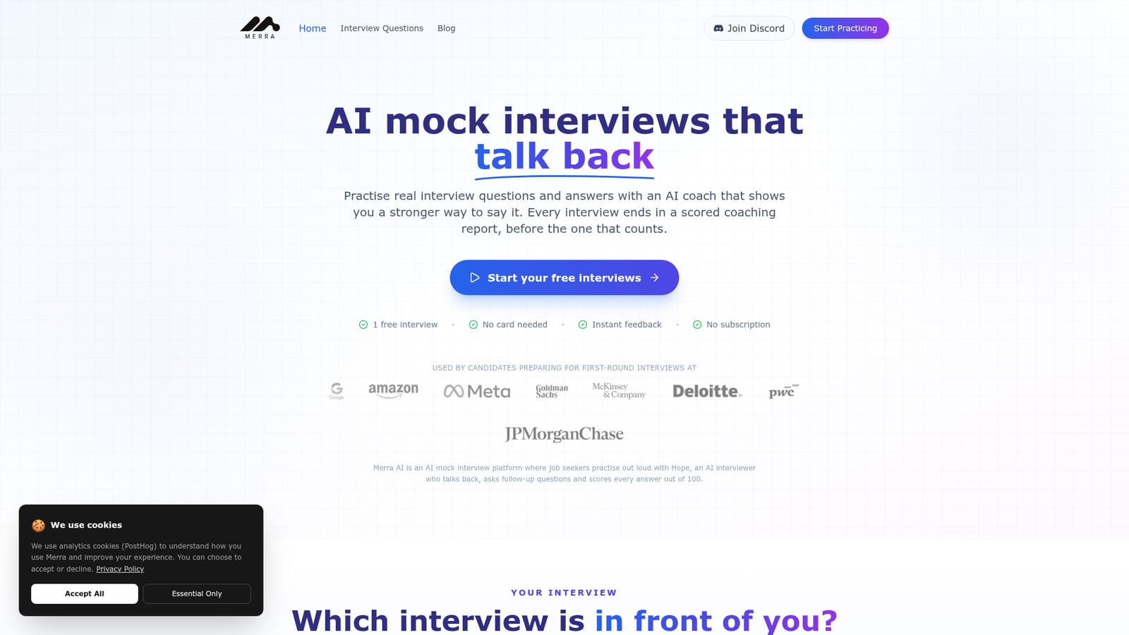 Merra — Open Merra and start the free diagnostic