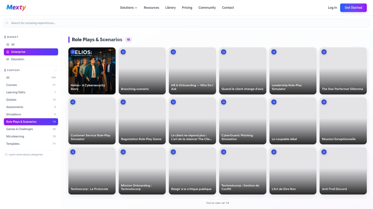 Mexty — Browse the library for a starting point