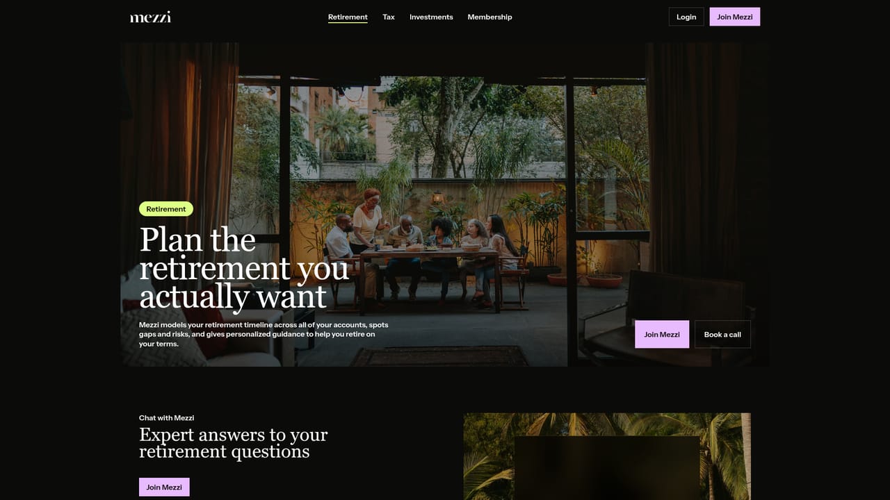 Mezzi — Review your retirement projection