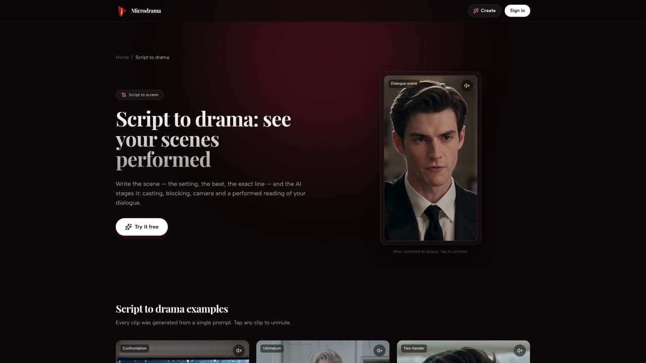 Microdrama — Write the script