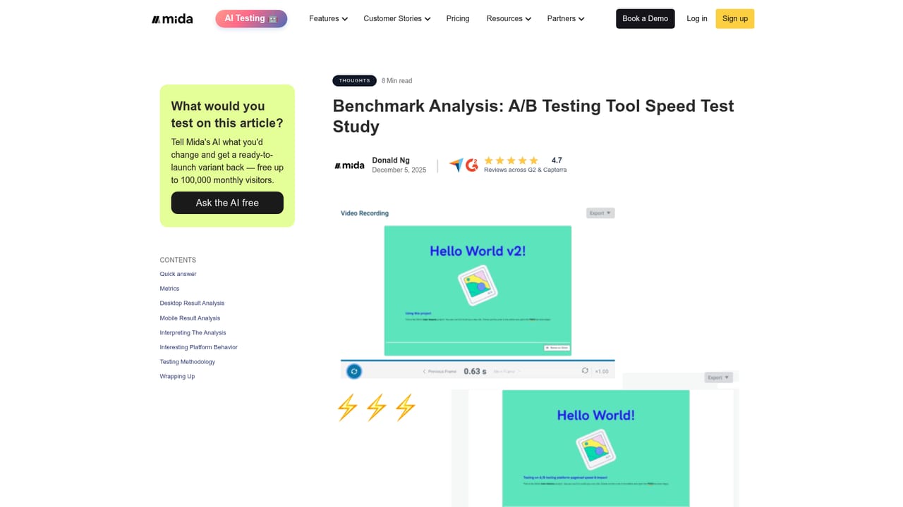 Mida — Review results and decide