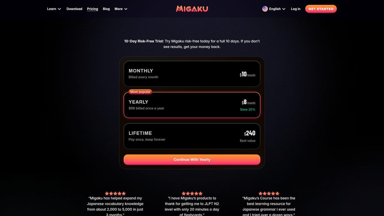 Migaku — Start the free trial