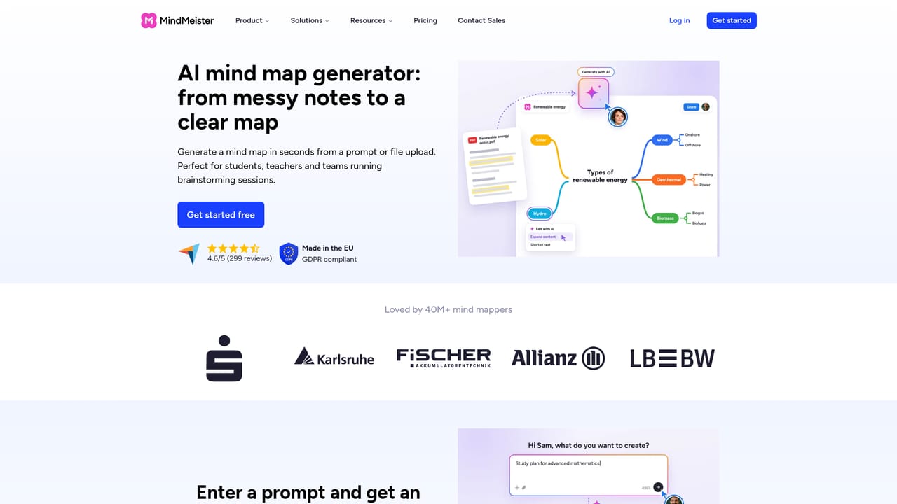 MindMeister — Generate or extend a map with AI