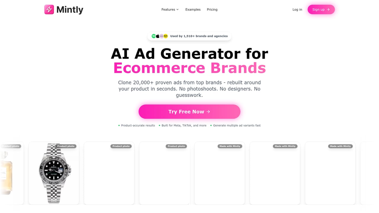 Mintly 2.0 — Add your product by URL