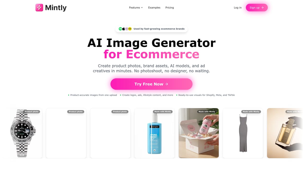 Mintly 2.0 — Generate lifestyle images