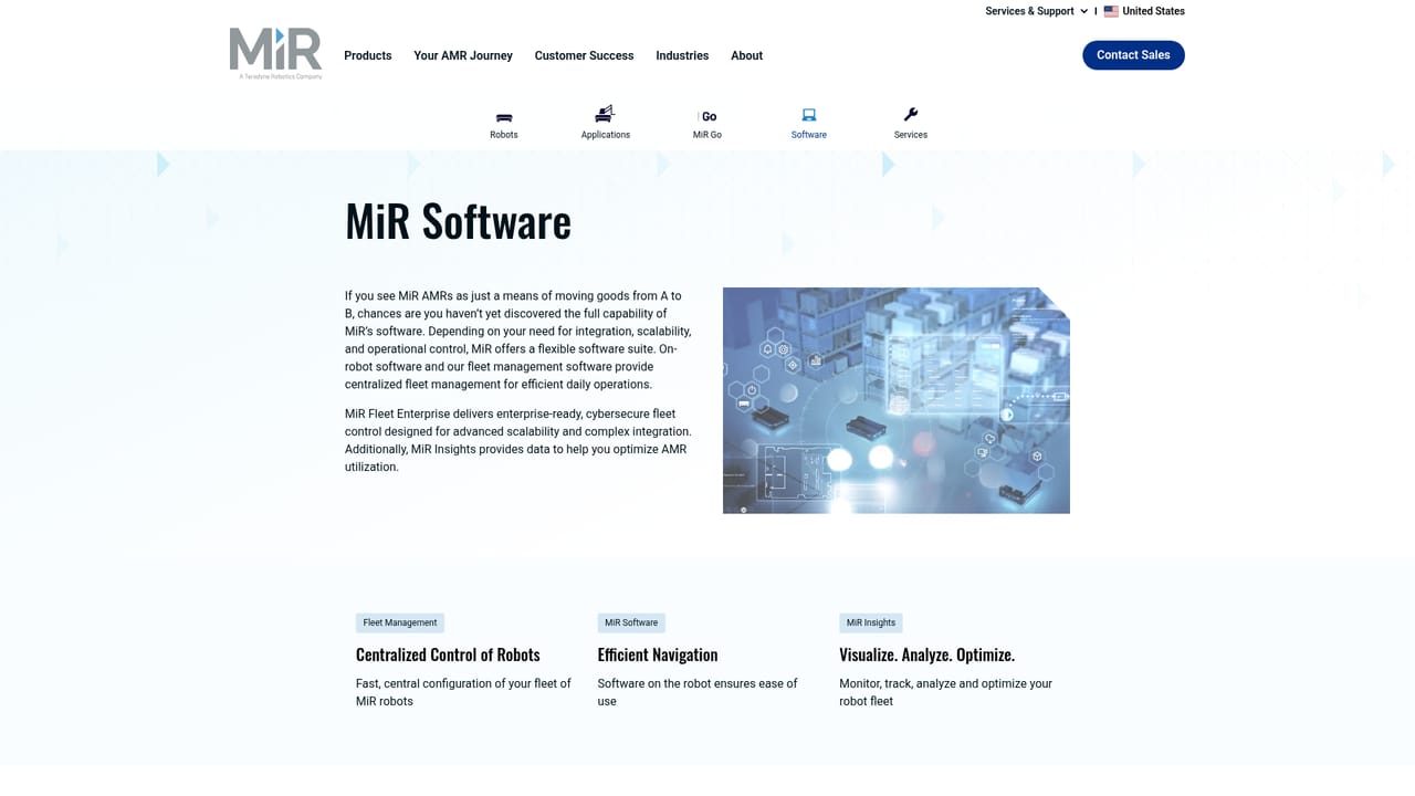 MiR Autonomous Mobile Robots — Review the software layer