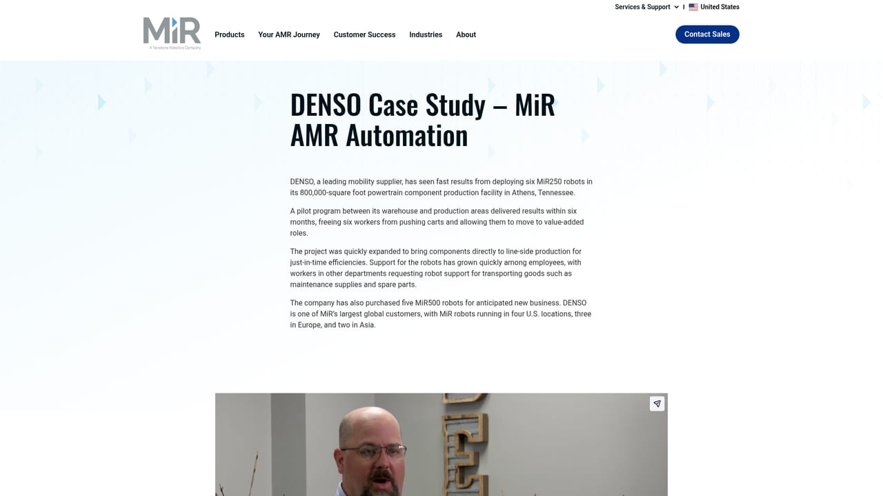 MiR Autonomous Mobile Robots — Read comparable deployments