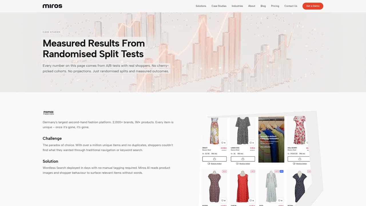Miros — Validate the numbers in case studies