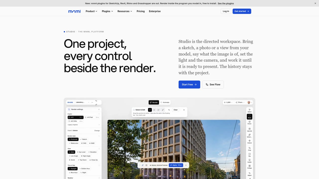 MNML — Pick a one-shot tool or open Studio