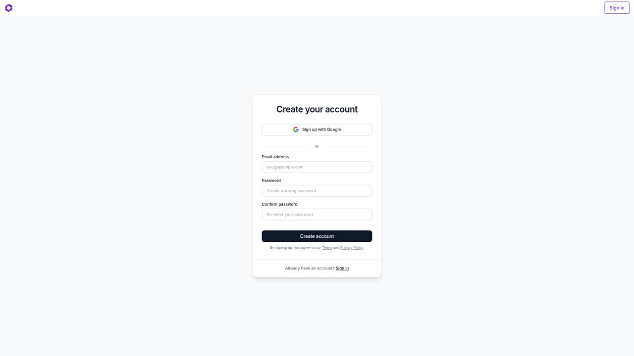 Modelence — Create a Modelence Cloud account
