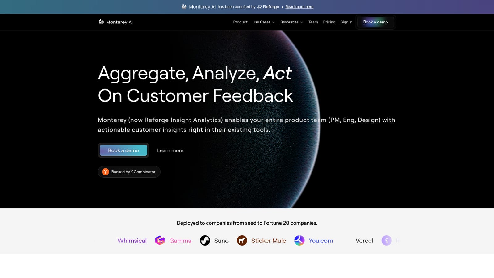 Monterey — Book a walkthrough of the platform