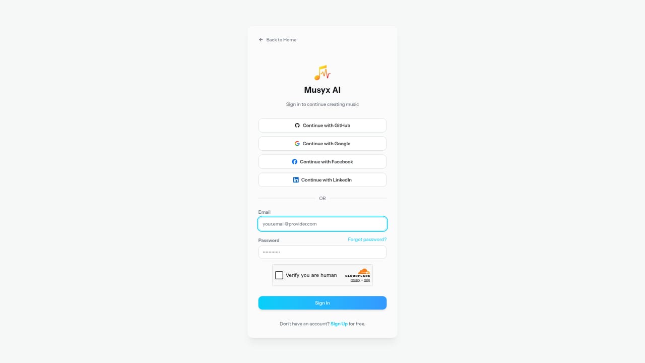 Musyx AI — Generate and review in your library