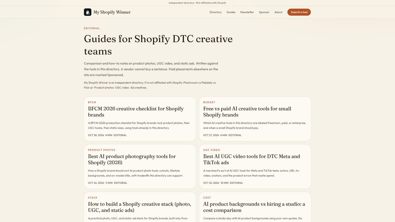 My Shopify Winner — Read a buying guide before deciding