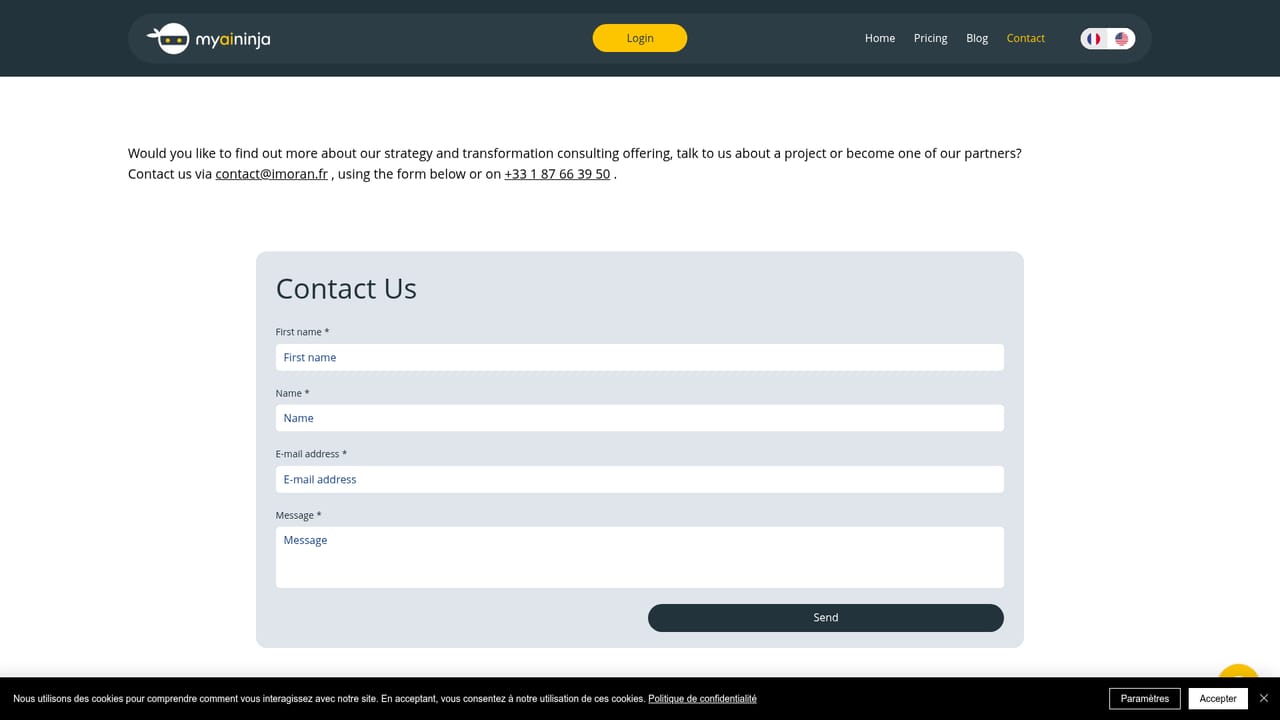 myAIninja — Ask a question before subscribing