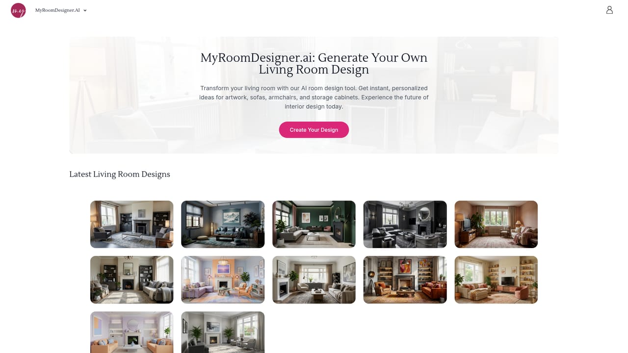 MyRoomDesigner — Pick the room type