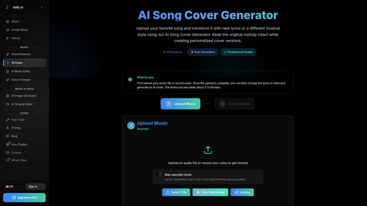 Nafy AI — Reuse or extend the audio