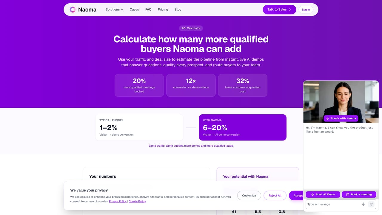 Naoma AI — Estimate the pipeline impact