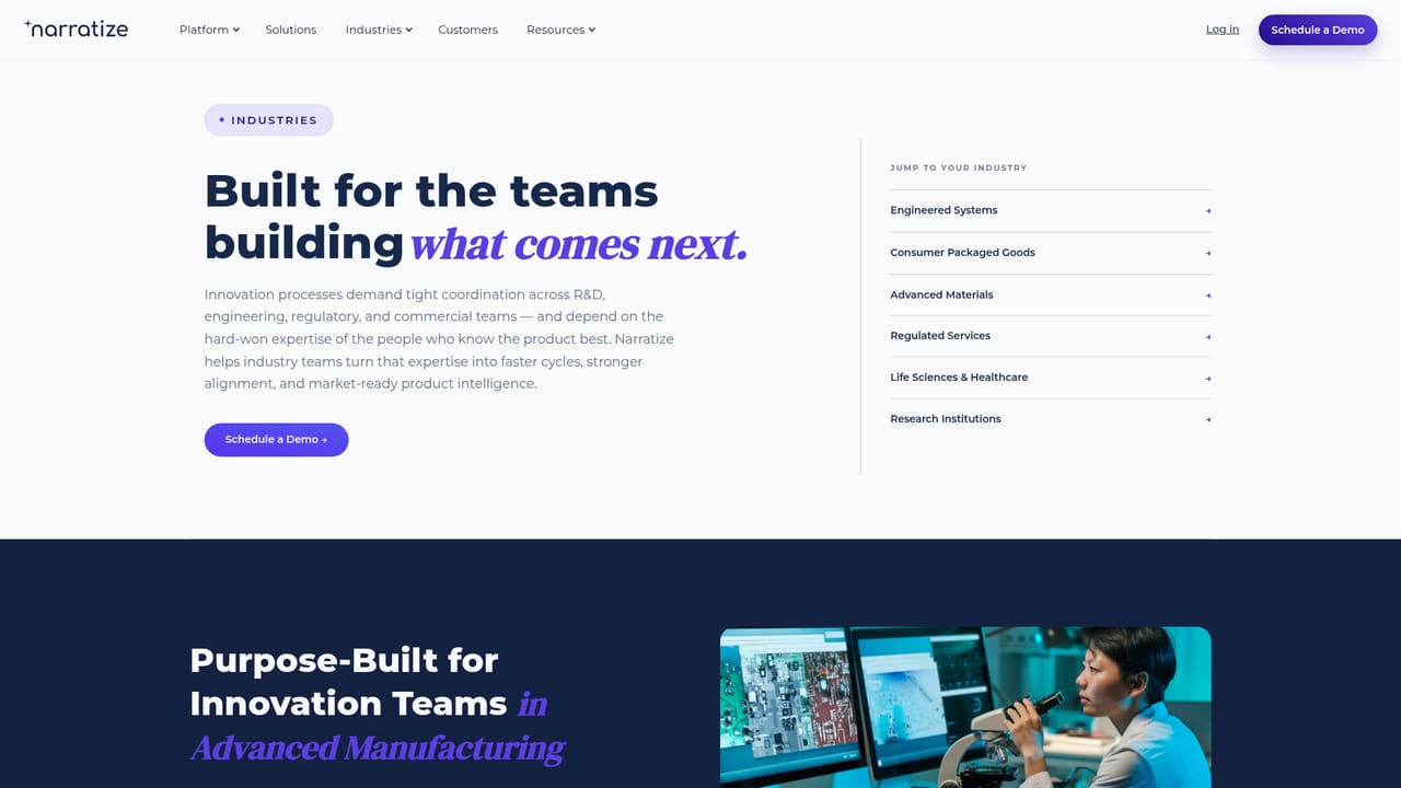 Narratize — Check your industry fit