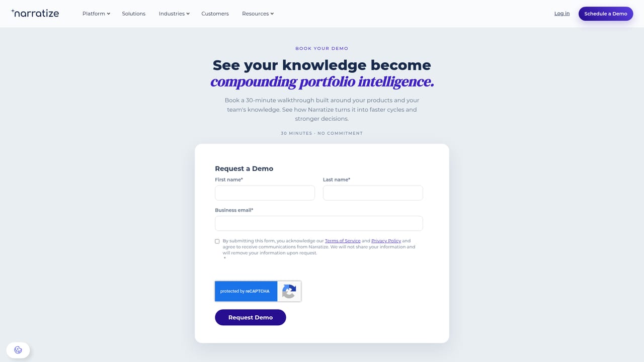 Narratize — Schedule a guided demo