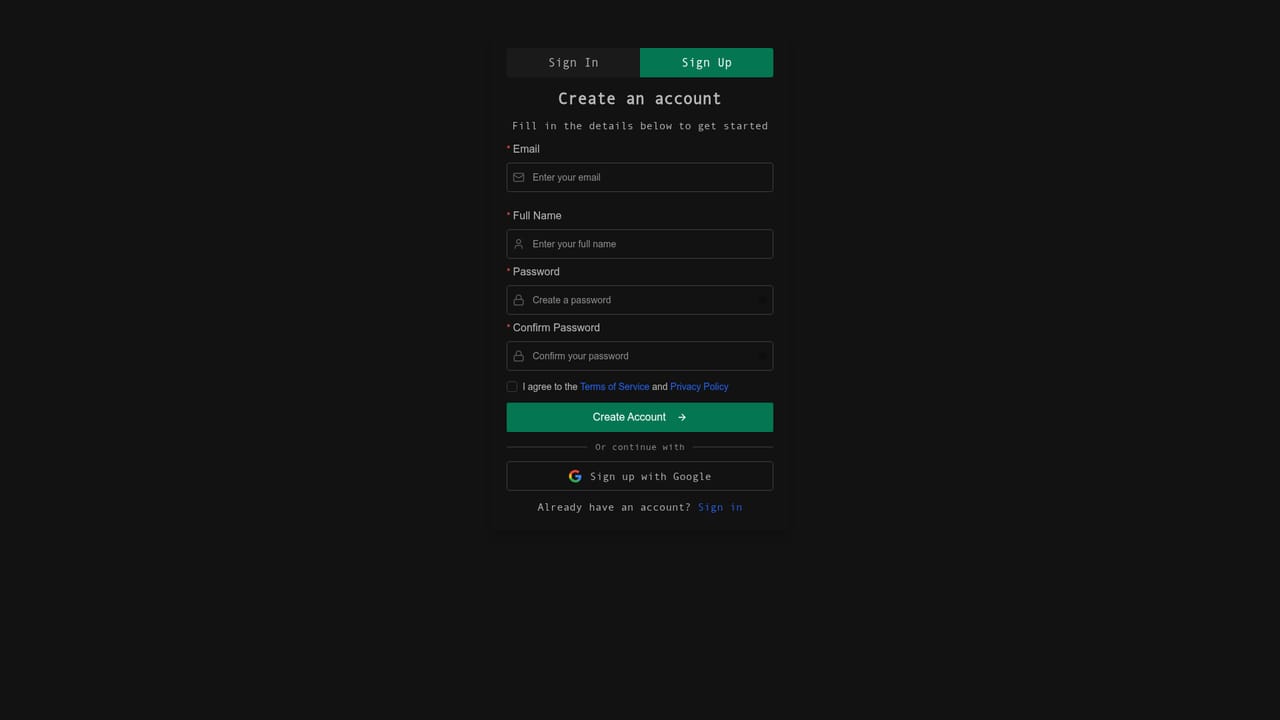 Nautex AI — Create your account