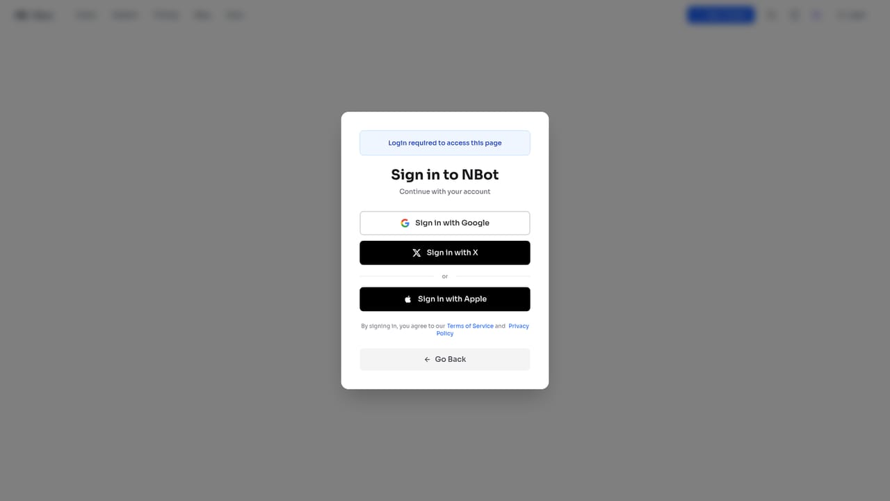 NBot AI — Create a tracker from a written brief