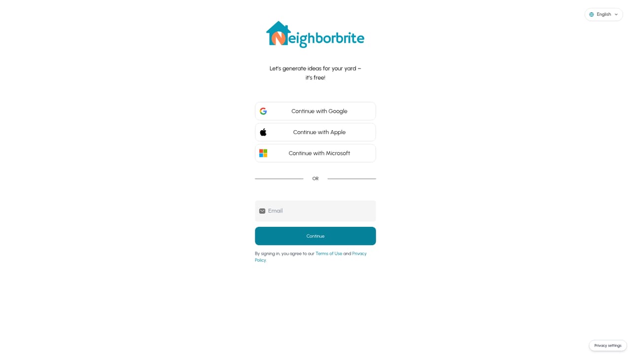 Neighborbrite — Upload a photo of your yard
