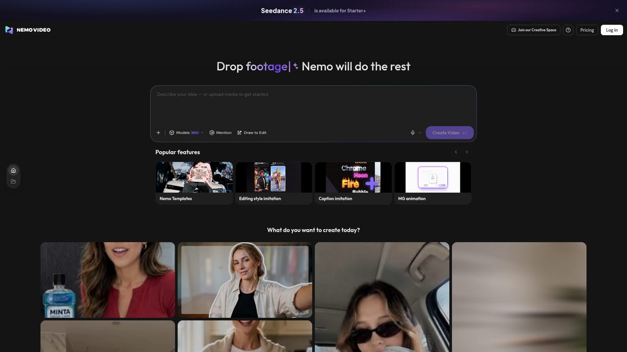 NemoVideo — Collect finished videos in your workspace