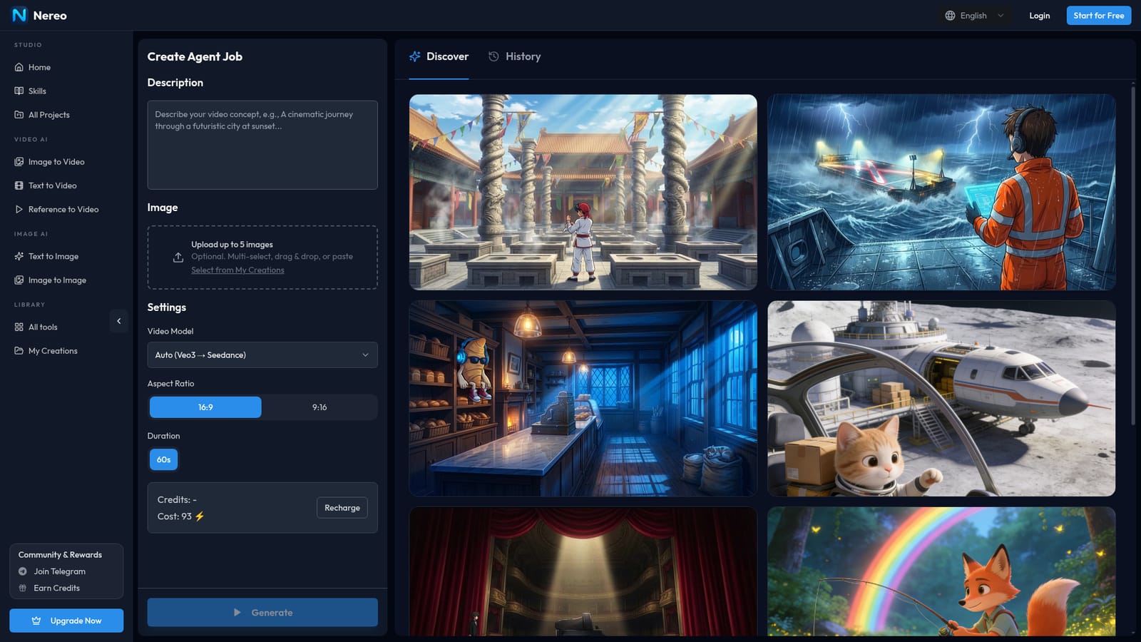 Nereo AI Anime Shorts — Open the anime shorts generator