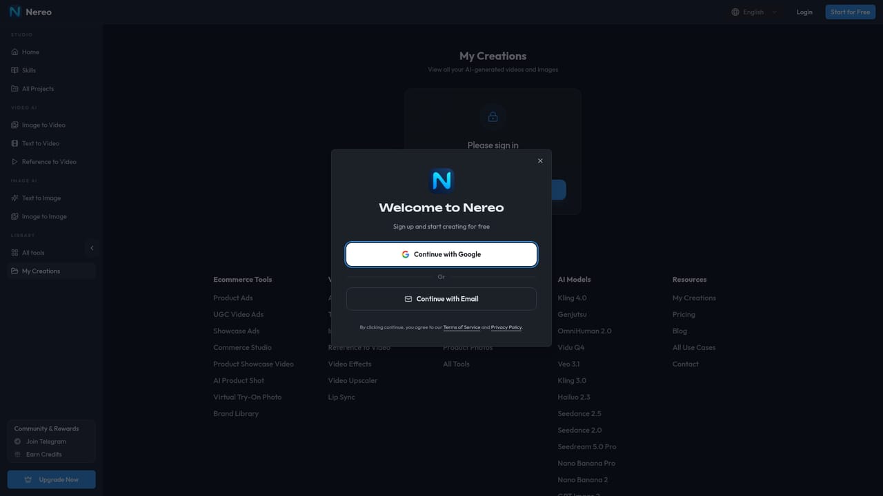 Nereo AI Anime Shorts — Attach reference images for character consistency