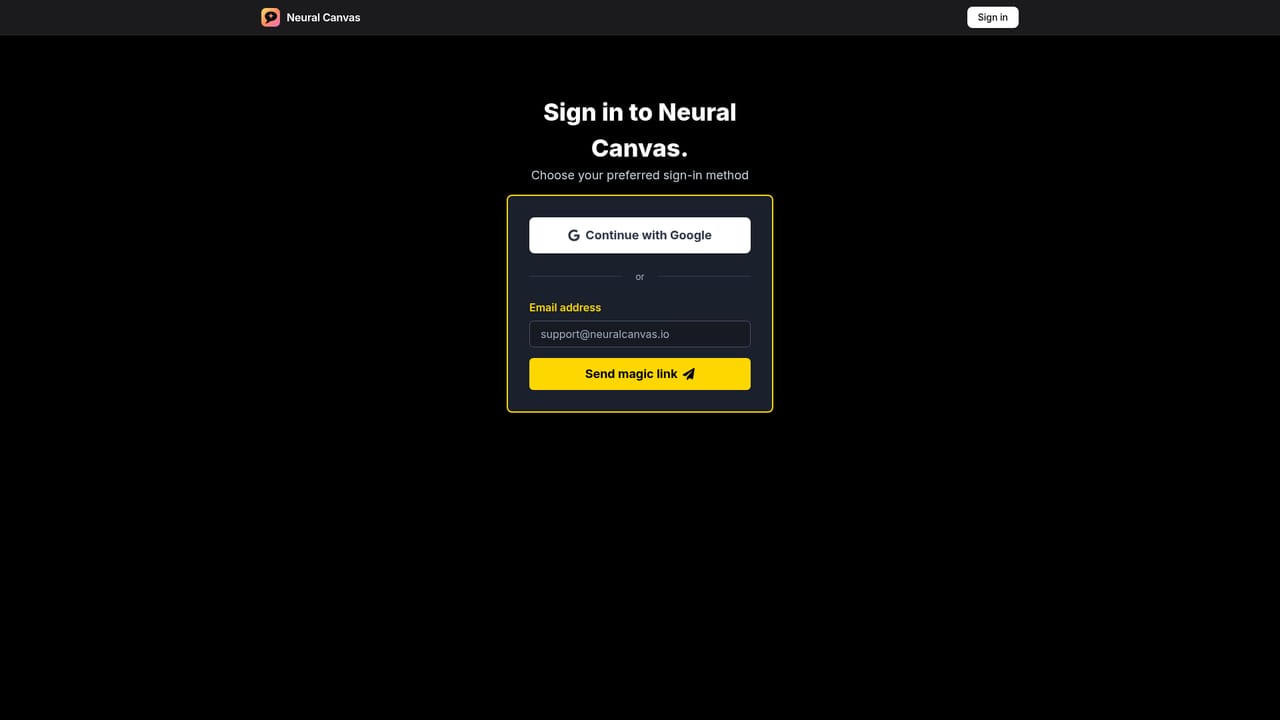 Neuralcanvas — Commit to a full year
