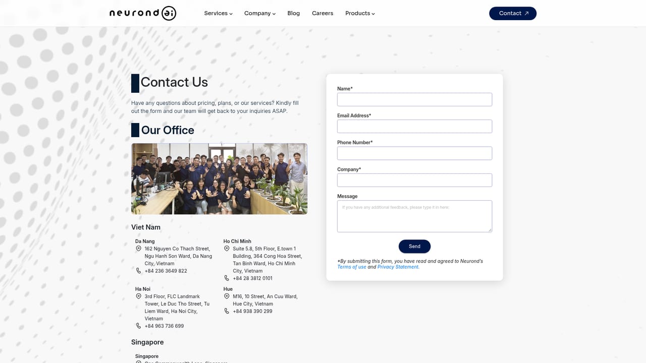 Neurond — Schedule a call with the team