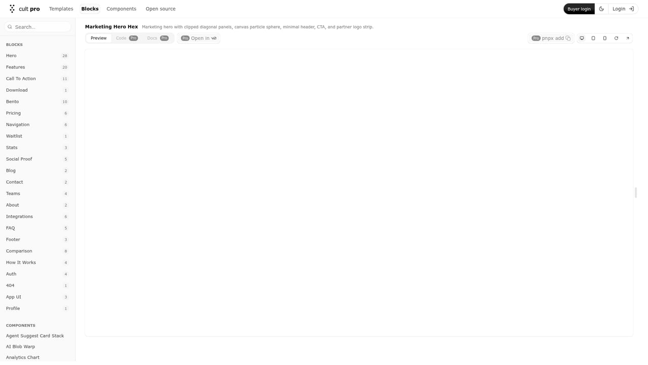 New Cult — Review a marketing block