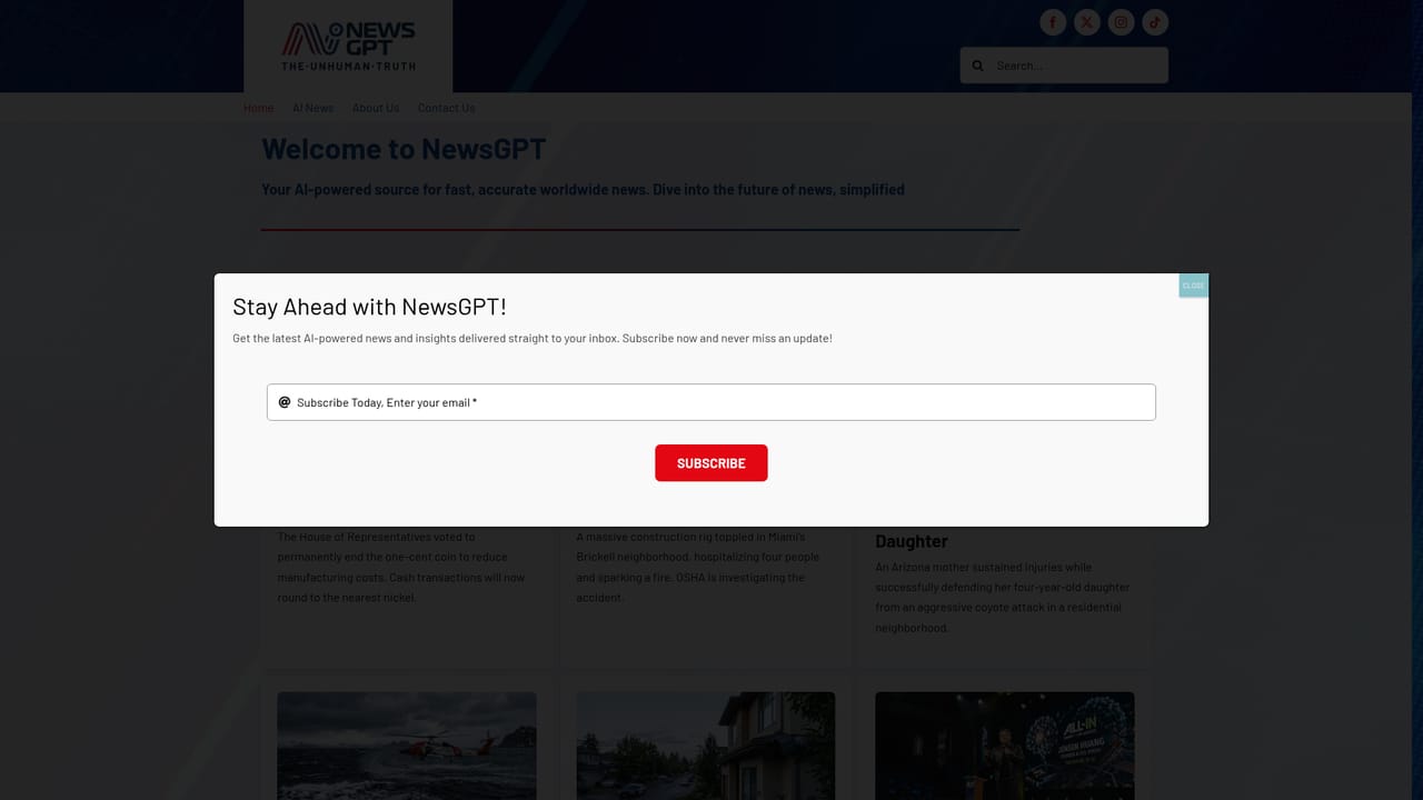 NewsGPT — Check the author page