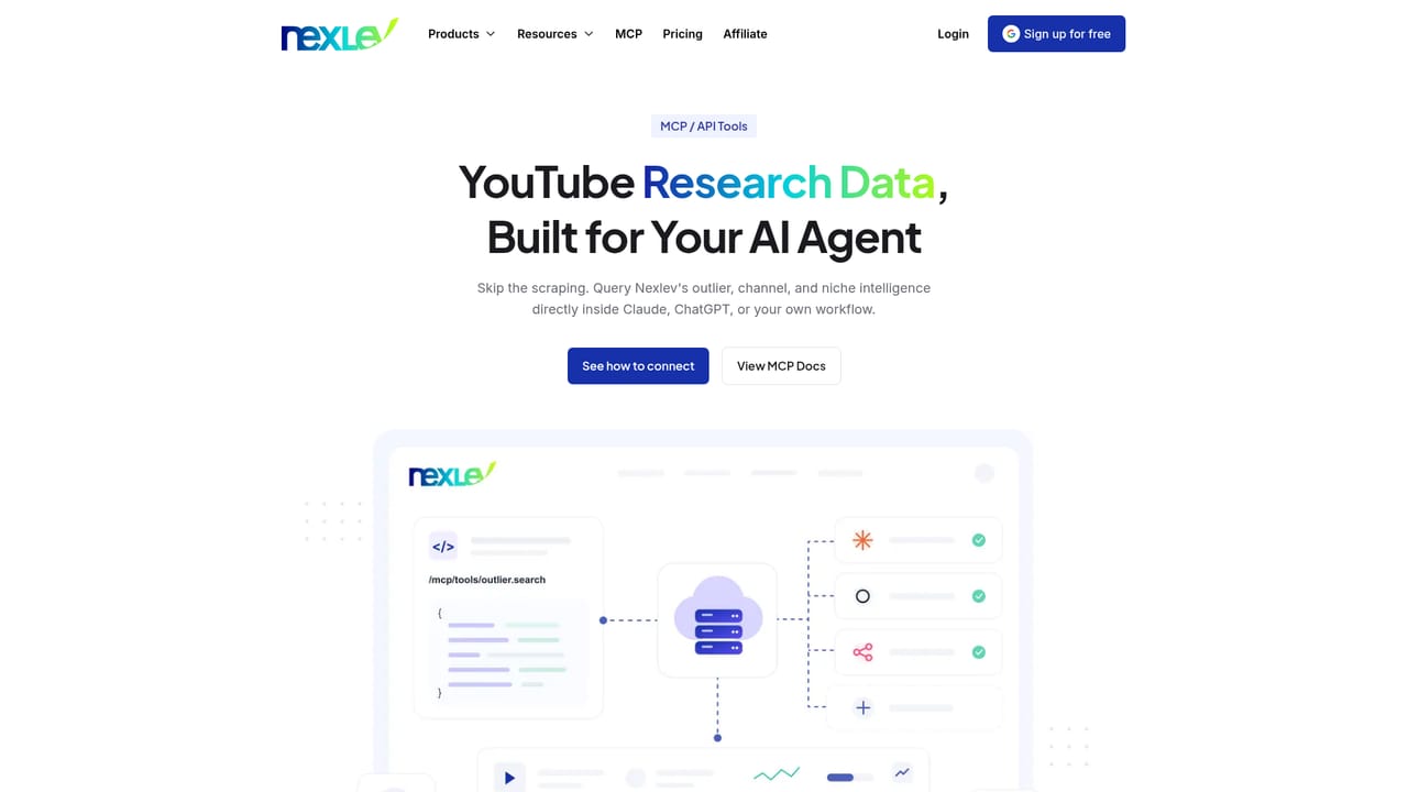 NexLev — Connect the MCP to your AI assistant