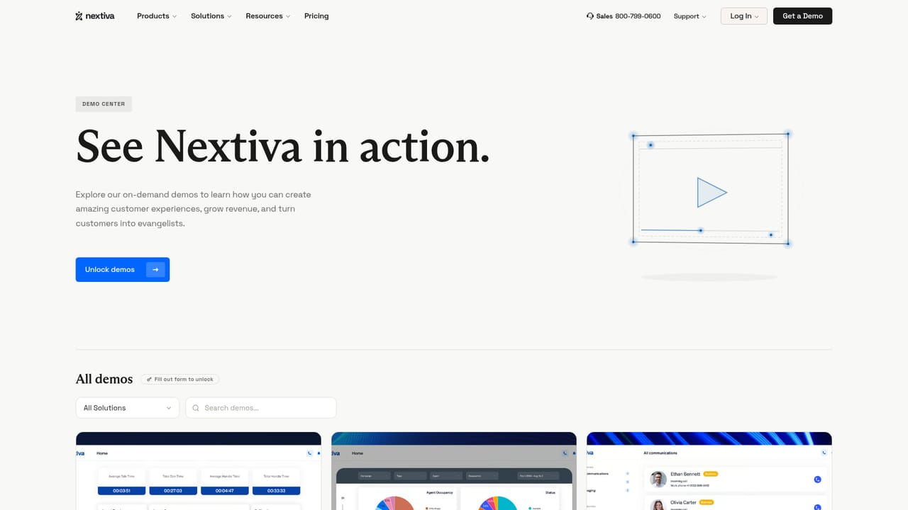 Nextiva — Talk to sales or request a demo