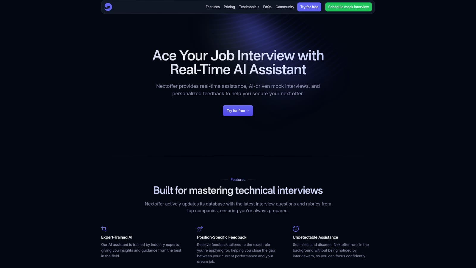 Nextoffer — Book a live mock interview with the team