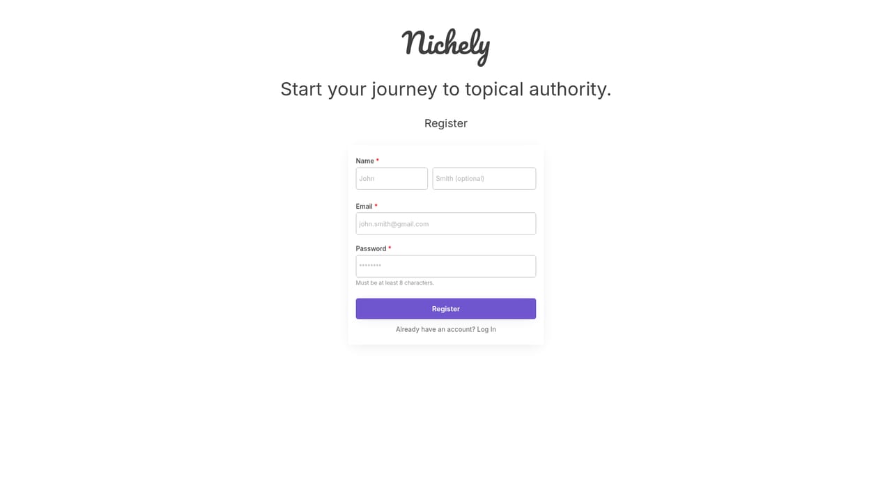 Nichely — Create a free account