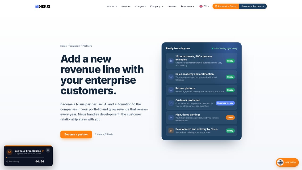NISUS-AI — Check partner and ecosystem credentials