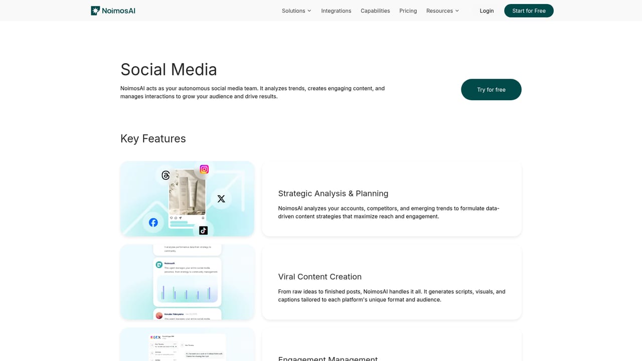 NoimosAI — Set up social media work