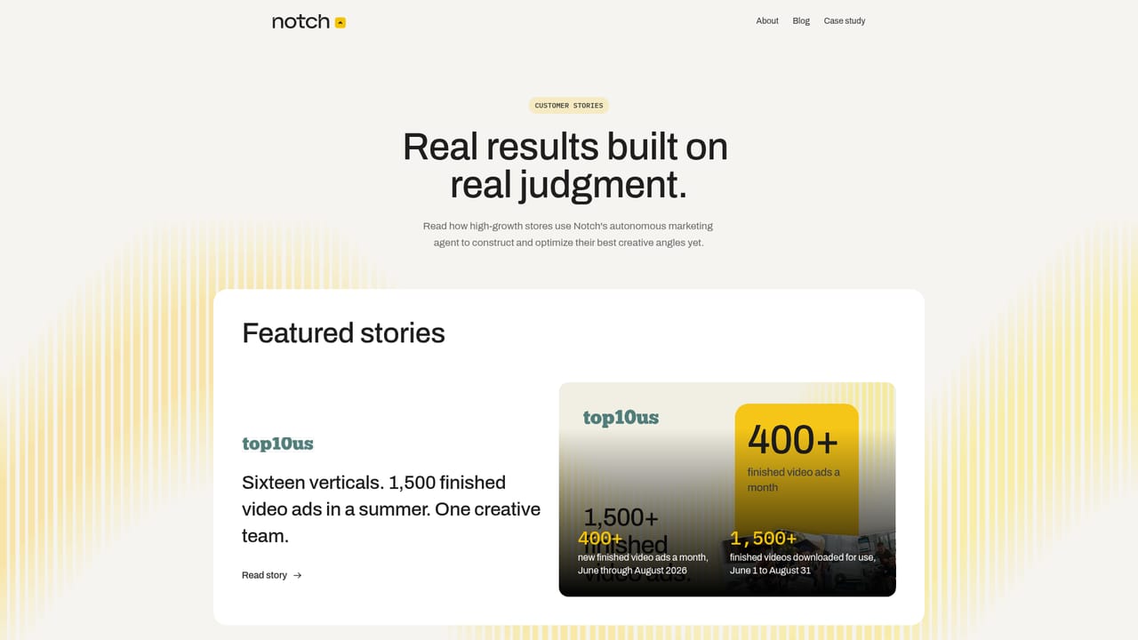 Notch — See how existing brands run it