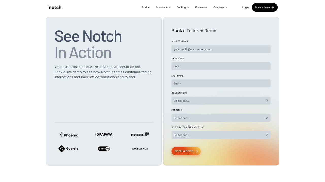 Notch.cx — Book a demo