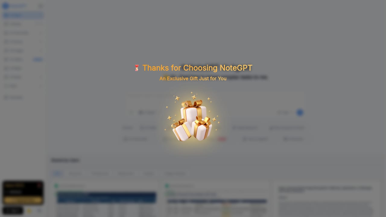 NoteGPT — Open the AI agent and describe the task