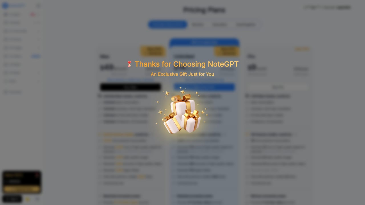 NoteGPT — Check plan options before scaling up