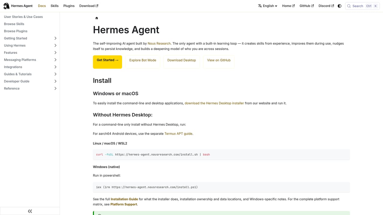 Nous Chat — Connect a model provider