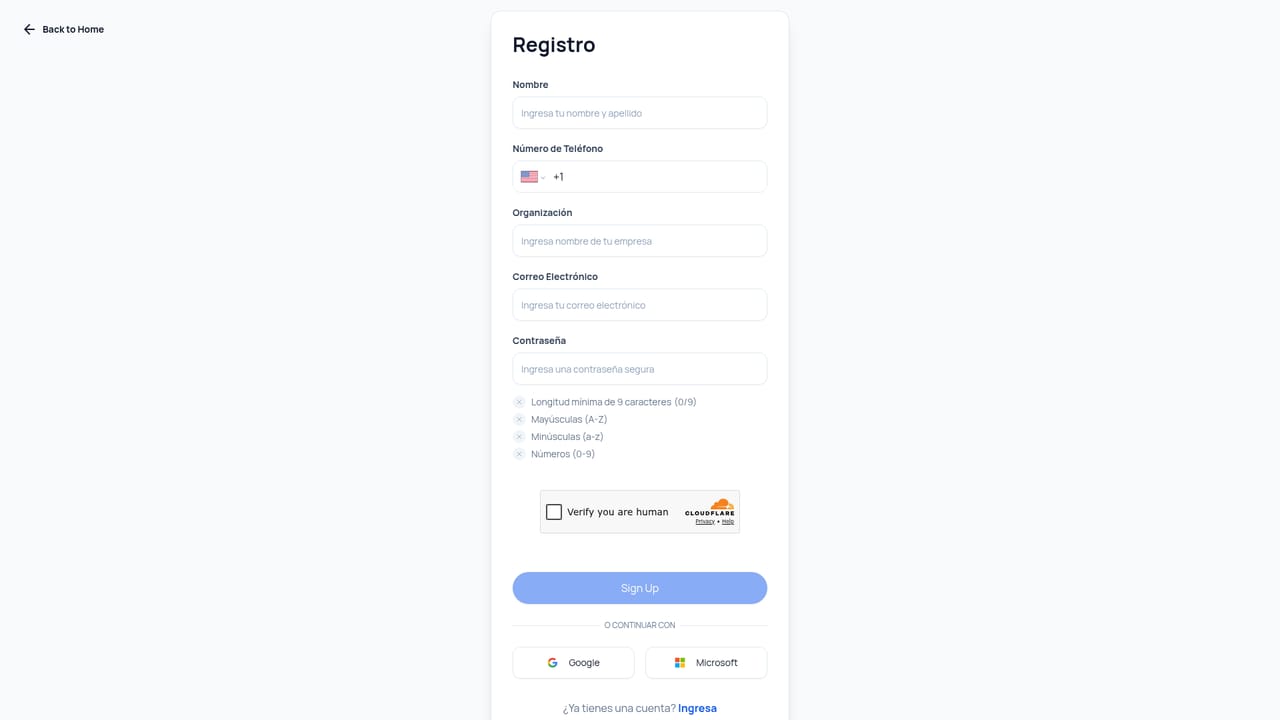Nubot — Create your account