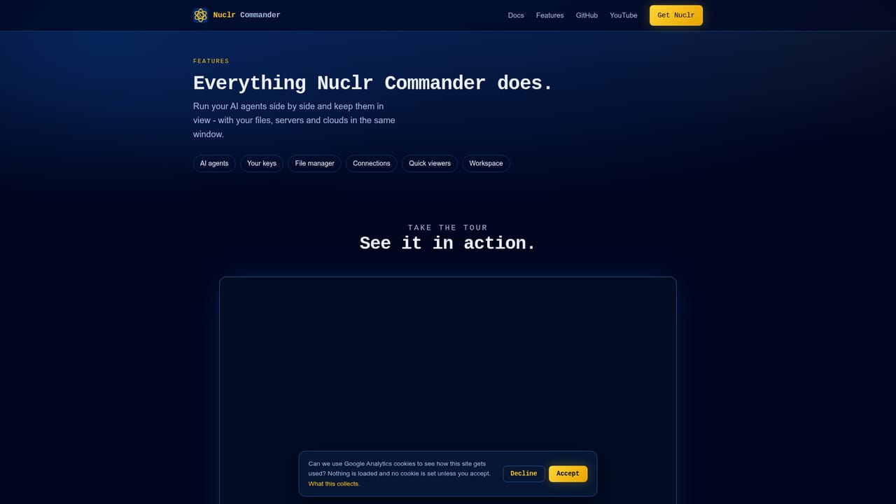 Nuclr Commander — Explore features and plugins