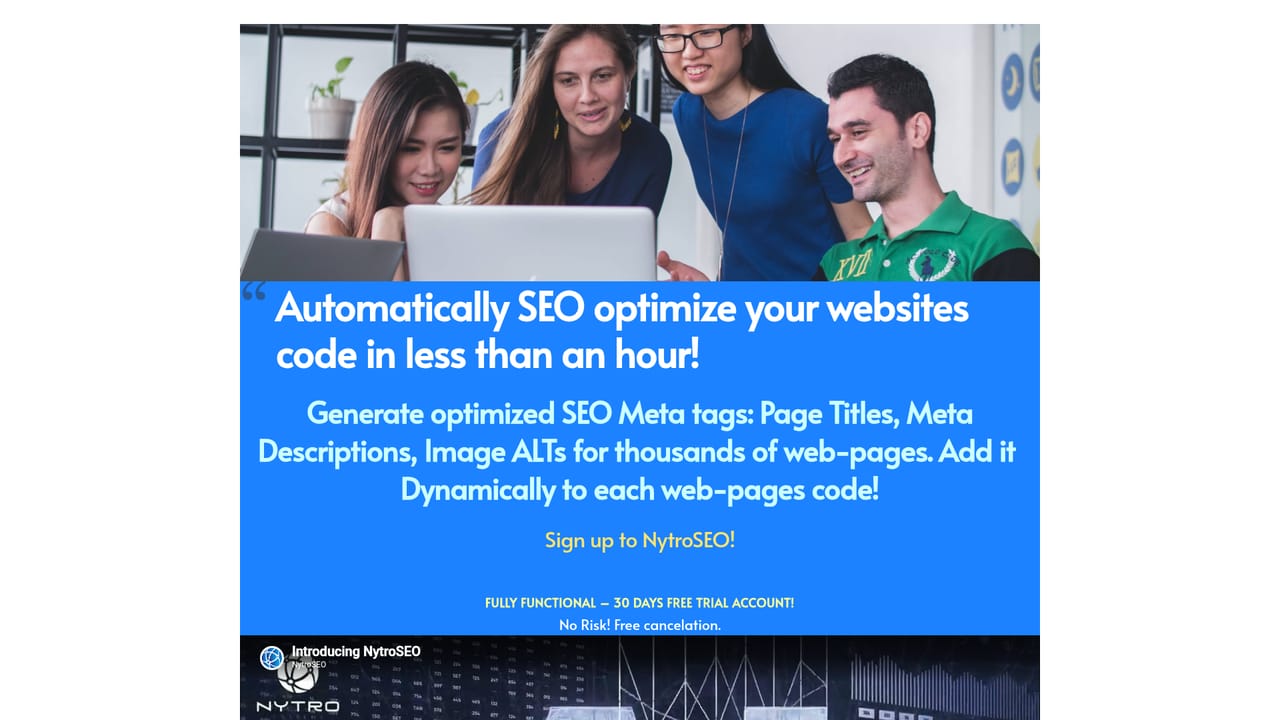 Nytro SEO — Install the JavaScript tag