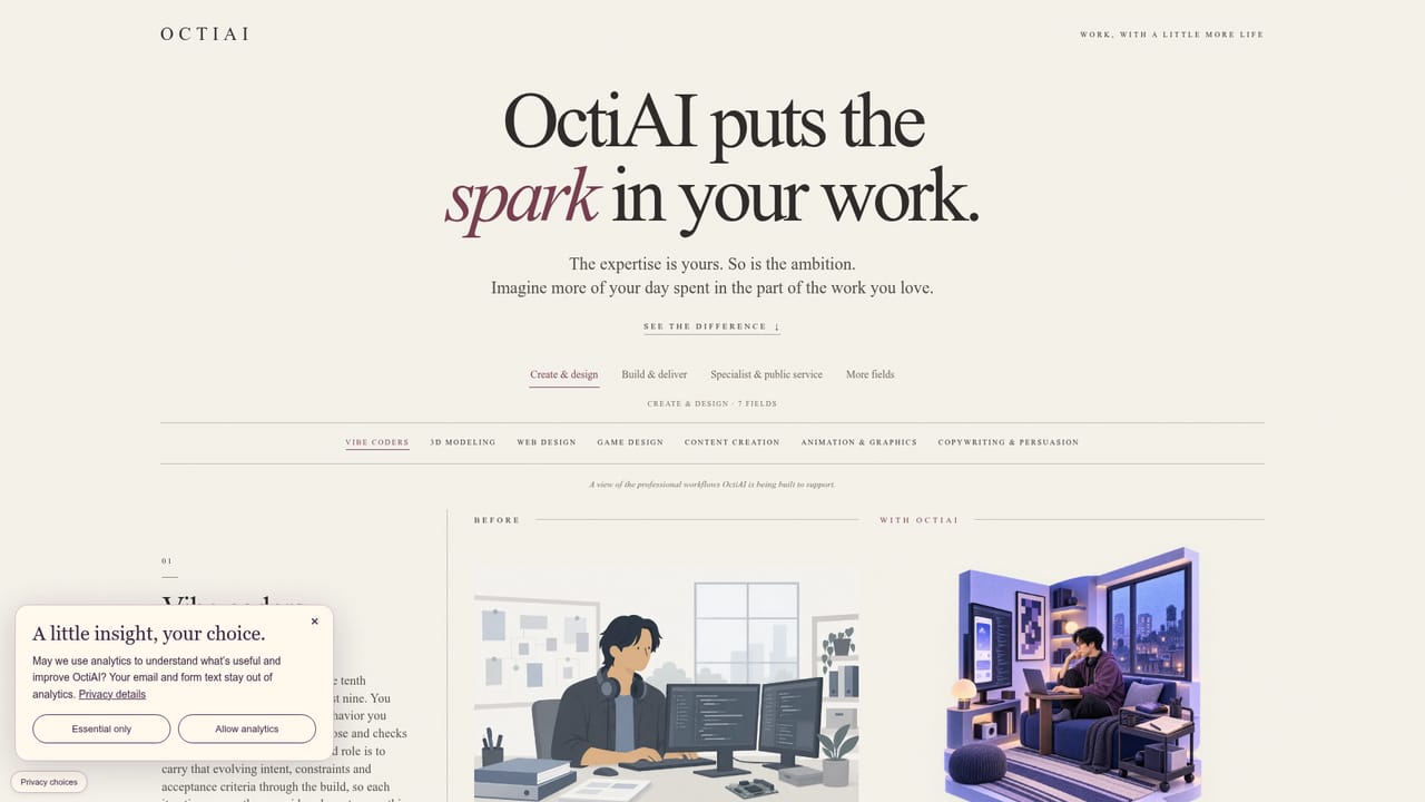 OctiAI Prompts — Find your profession