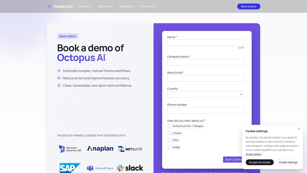 Octopus AI — Book a demo and walk through your current workflow